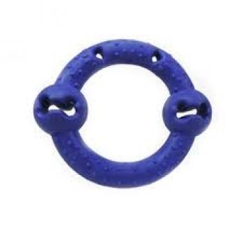 BRINQUEDO CAES ANEL MACICO BORRACHA N3 - G - AZUL