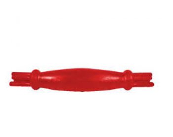 BRINQUEDO CAES BASTAO MACICO P/ CAES DE BORRACHA G - VERMELHO
