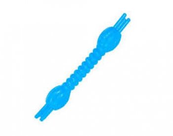 BRINQUEDO CAES BASTAO TORCIDO P/ CAES DE BORRACHA G - AZUL