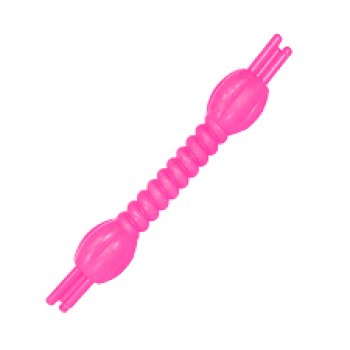 BRINQUEDO CAES BASTAO TORCIDO P/ CAES DE BORRACHA G - ROSA