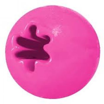BRINQUEDO CAES BOLA MACICA COL. ADESTRAMENTO 60 mm - ROSA