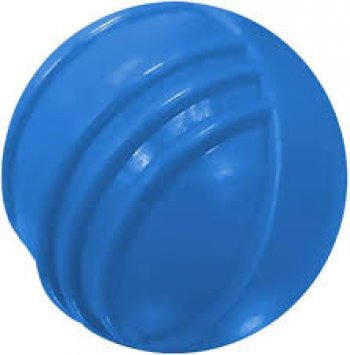BRINQUEDO CAES BOLA MACICA COL. C/ FRISO 85 mm - AZUL