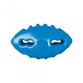 BRINQUEDO CAES BOLA MACICA COL. FUT. AMERICANO BORRACHA - AZUL