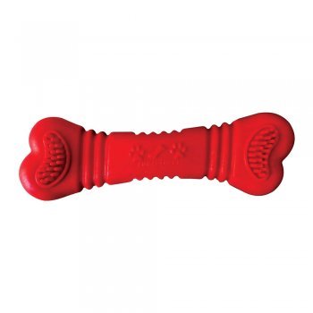 BRINQUEDO CAES OSSO FURACAOBONE BORRACHA N3 - G - VERMELHO