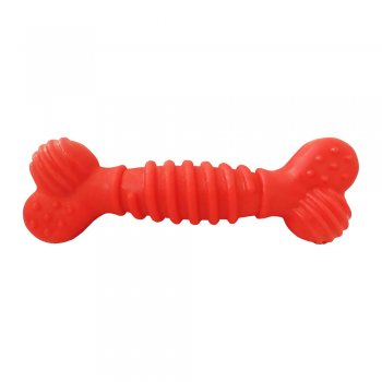 BRINQUEDO CAES OSSO SUPERBONE BORRACHA N1 - P - VERMELHO