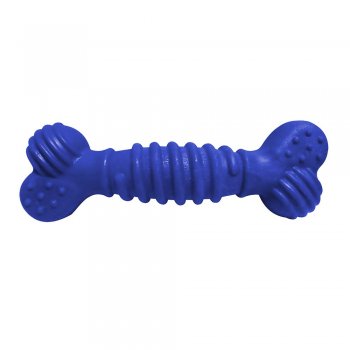 BRINQUEDO CAES OSSO SUPERBONE BORRACHA N3 - G - AZUL