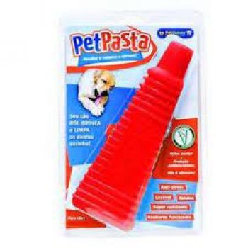 BRINQUEDO CAES PET PASTA BORRACHA FURACAOPET - VERMELHO